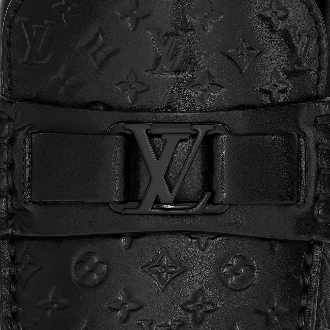 Giày Louis Vuitton Hockenheim Moccasin Nam Đen Xanh Denim